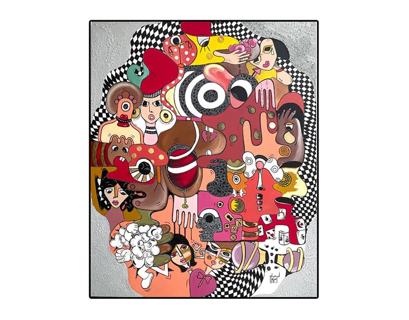 Artwork titled 'La Femme dans son Pays' by Narjess Azzouz