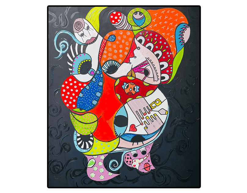 Artwork titled 'THE FACE' by Narjess Azzouz